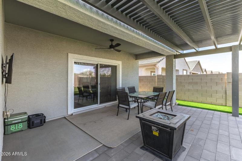 North Facing Extended Covered Patio