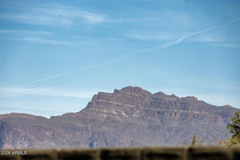 Superstition View from Backyard