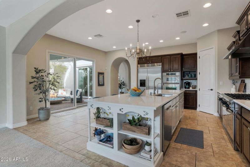 View to the Kitchen & Courtyard