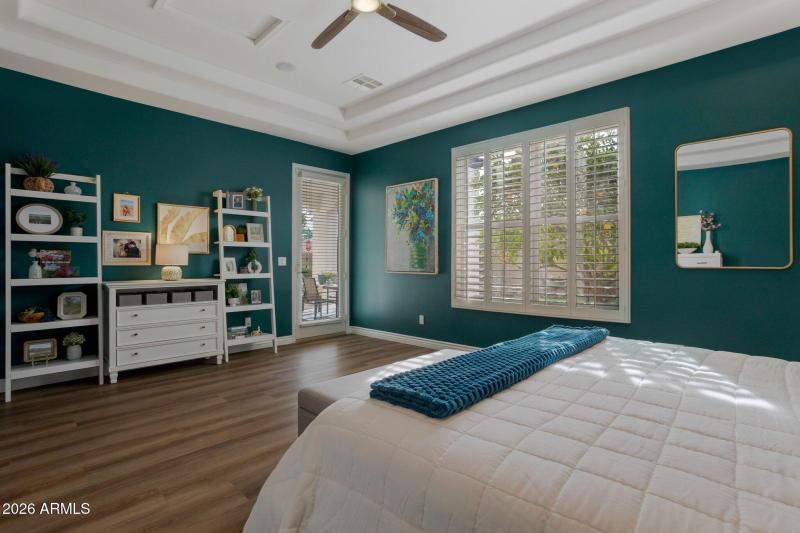 Master Bedroom, Exit to Patio