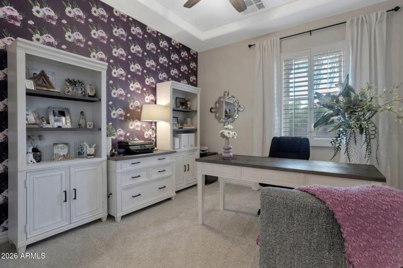 Open Den/Office w/Tray Ceiling