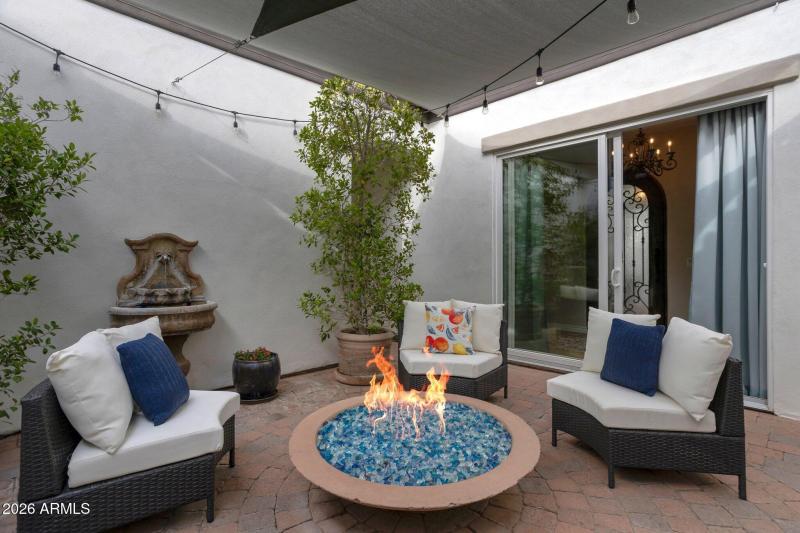 Middle Courtyard Fire and Water Features