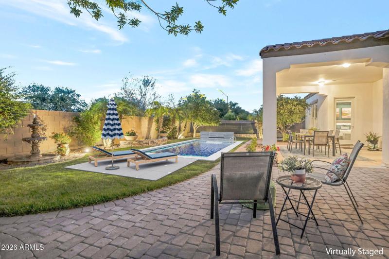 Pool Virtually Staged