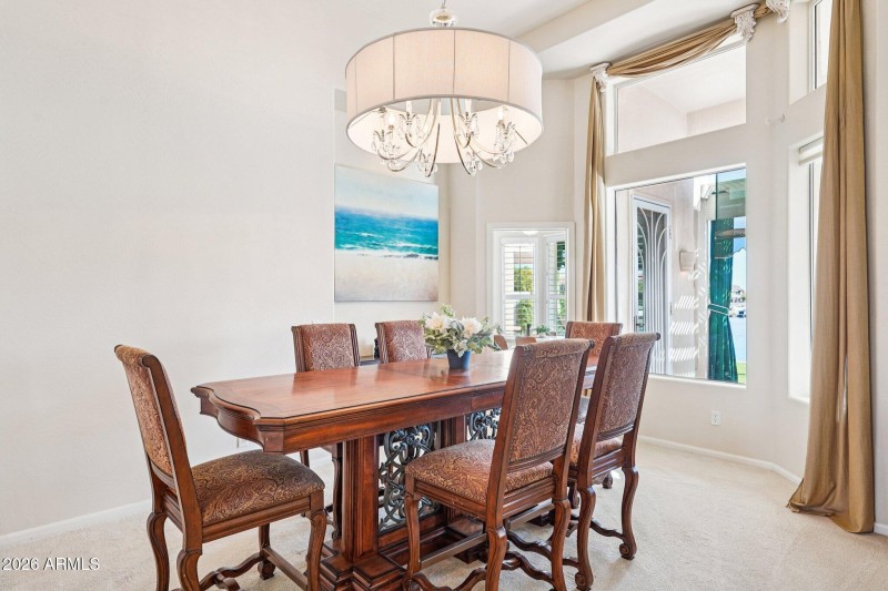 Views to Lake From Dining Area