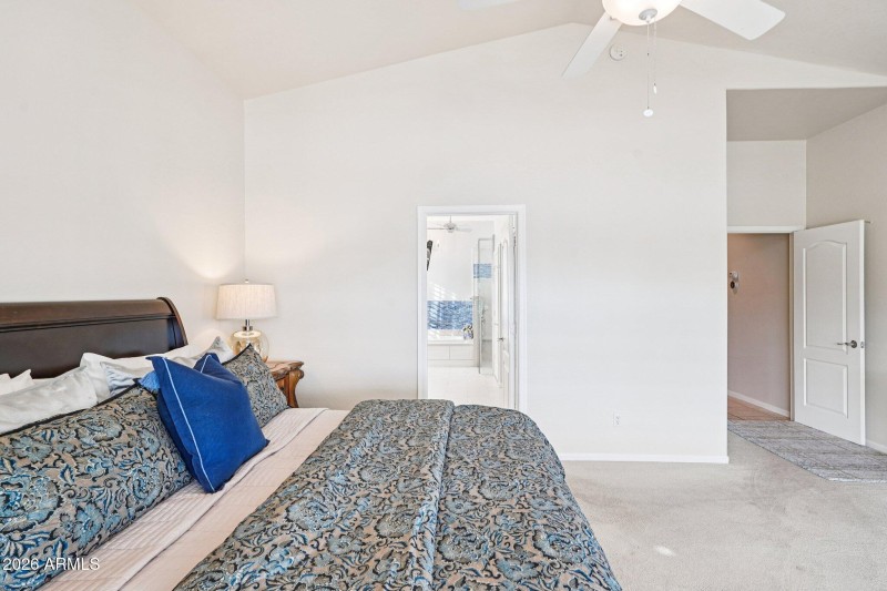 Primary Bedroom view to Bathroom