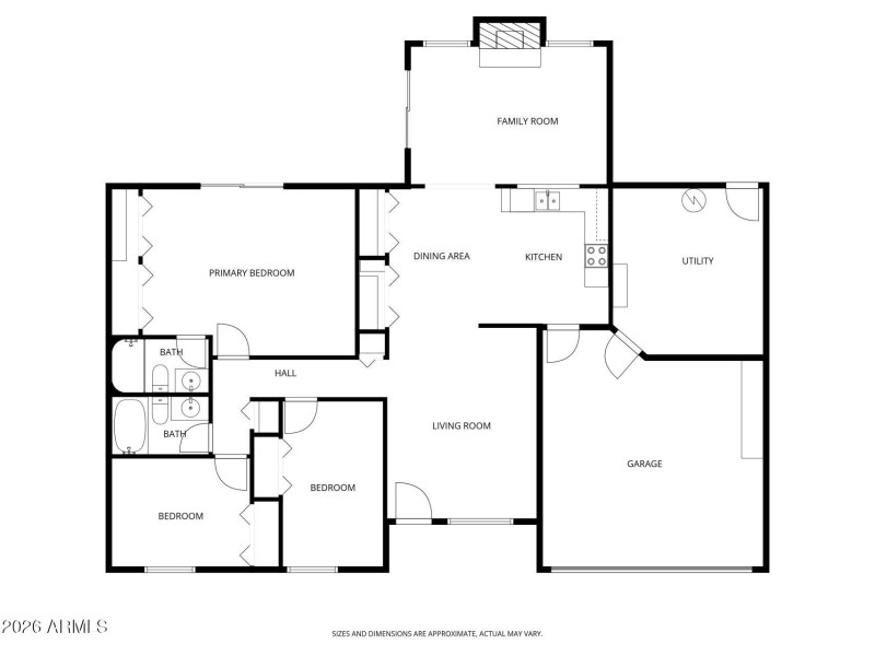 5915 S Parkside Dr 2D Floor Plan