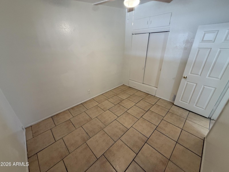 Bedroom with Closet Storage
