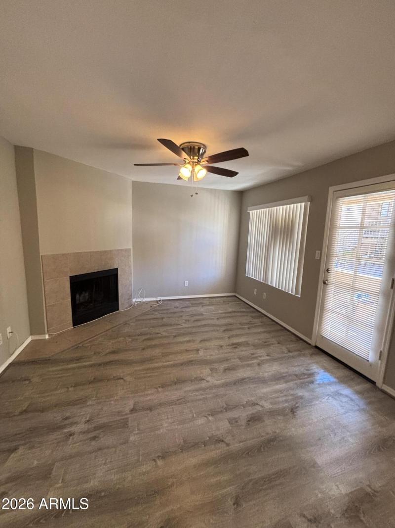 Living room fireplace