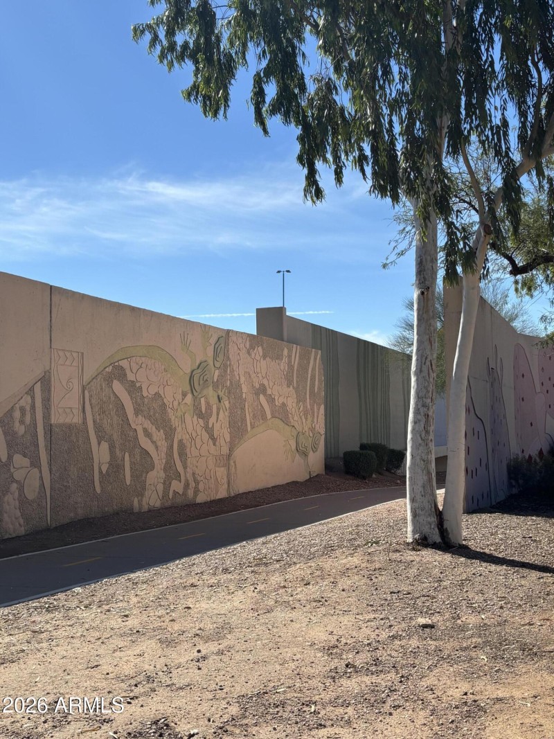 To the Pima bike path