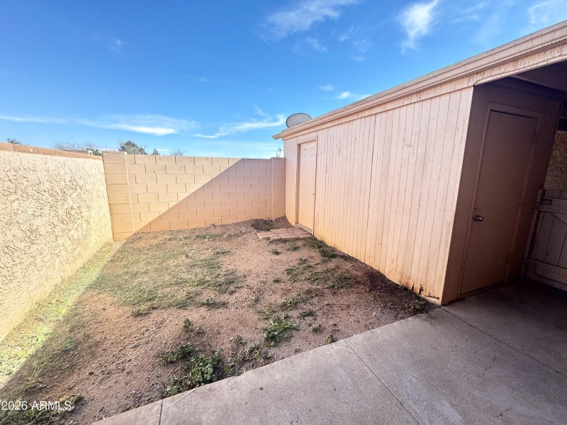 Utility closet and storage area