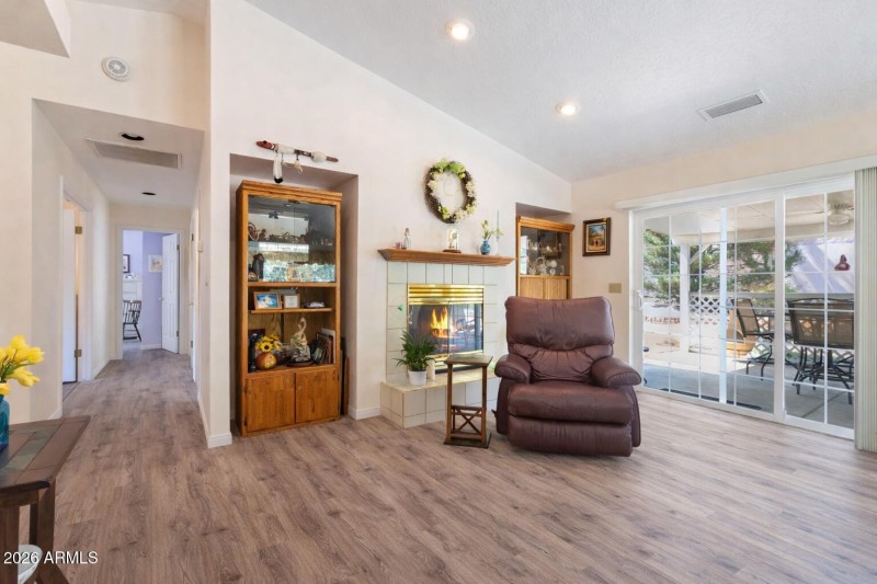 Wood Burning Fireplace