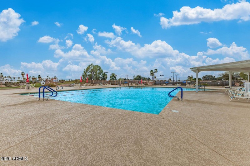 Plenty of decking around the pool