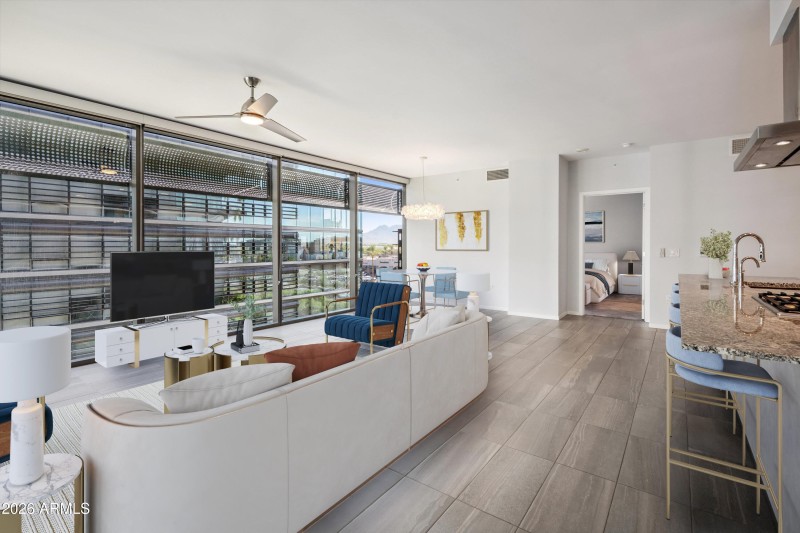 12-Living to Kitchen