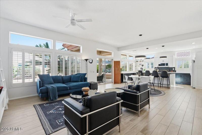 Great Room opens to kitchen