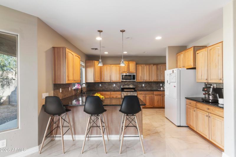 Kitchen Island with Barstools