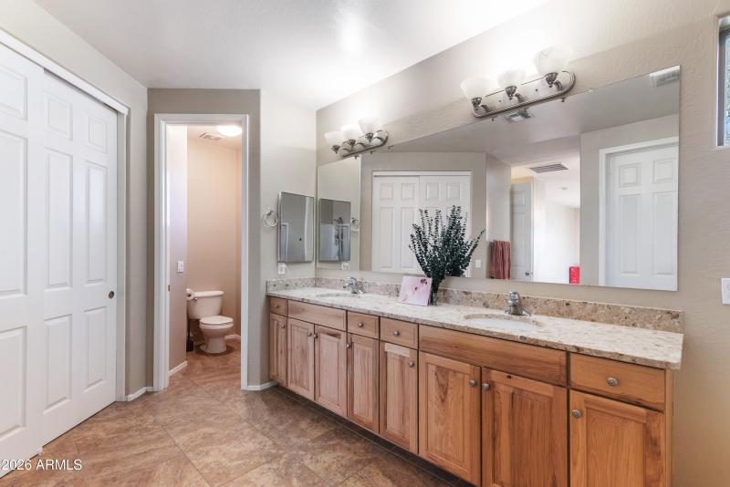 Double Vanity Primary Bedroom Sinks