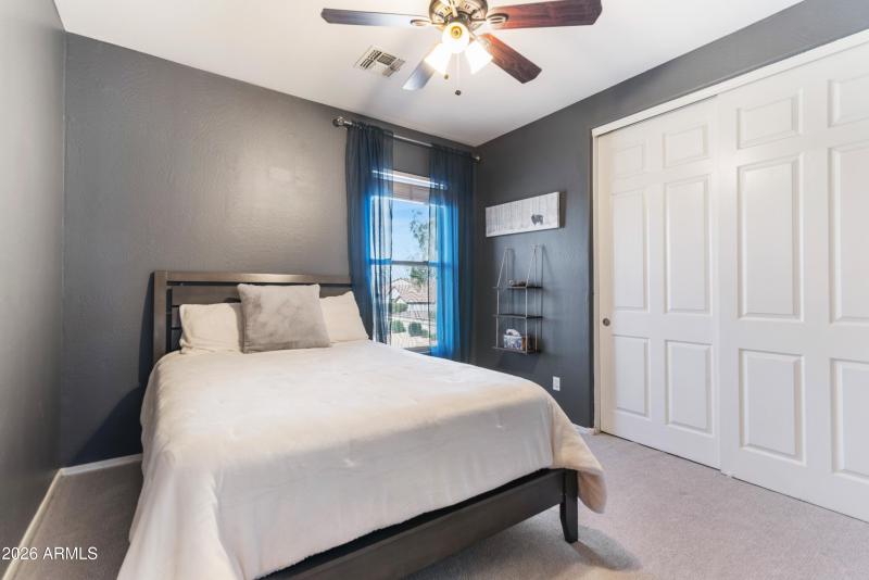 Guest Bedroom with Large Closet