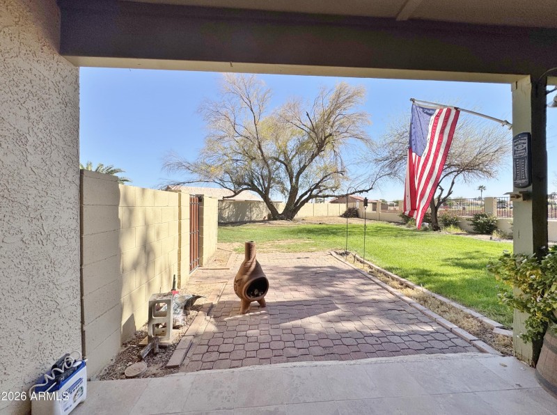 Extended paver patio