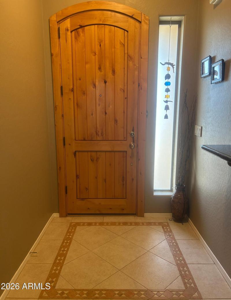 Alderwood entry door