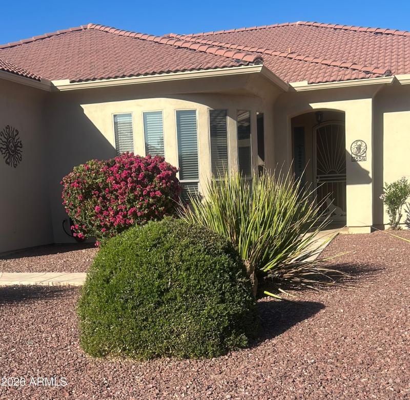 Close up to show kitchen windows