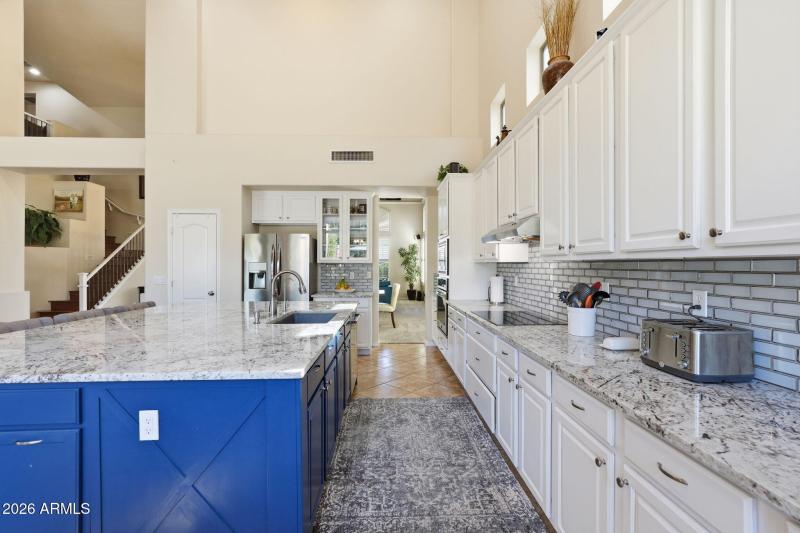 Kitchen with Granite & Ample Workspace