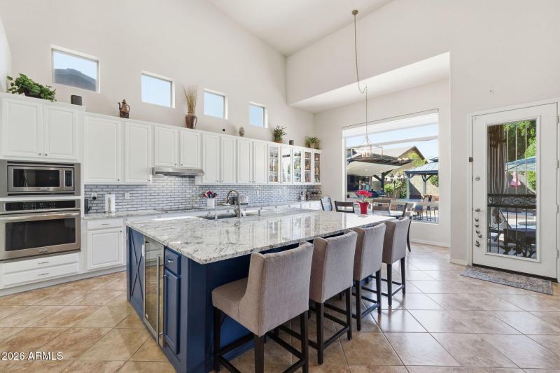 Refreshed Kitchen with Massive Island