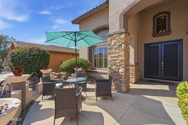 Inviting Front Patio
