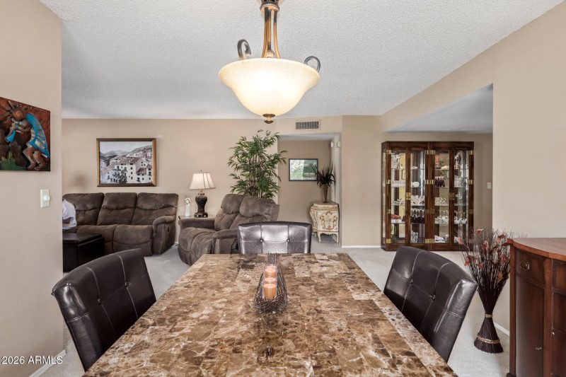 Dining adjacent to great room