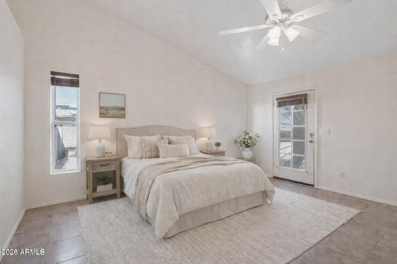 Virtually Staged Primary Suite