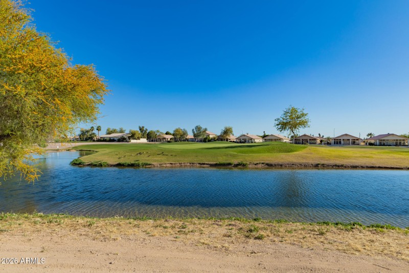 Lake & Golf course behind home
