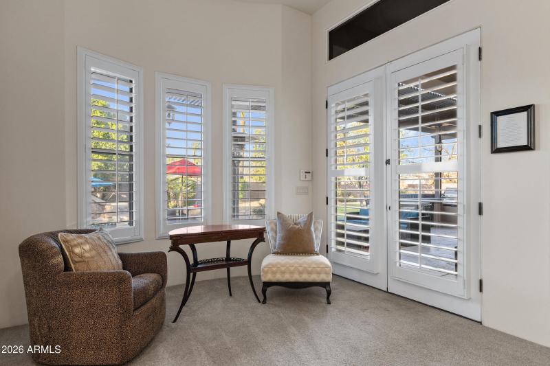 Sitting Area with Exit to Backyard