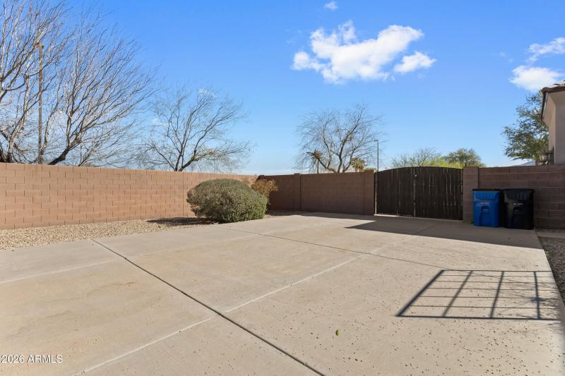 RV Gate to Concrete Pad