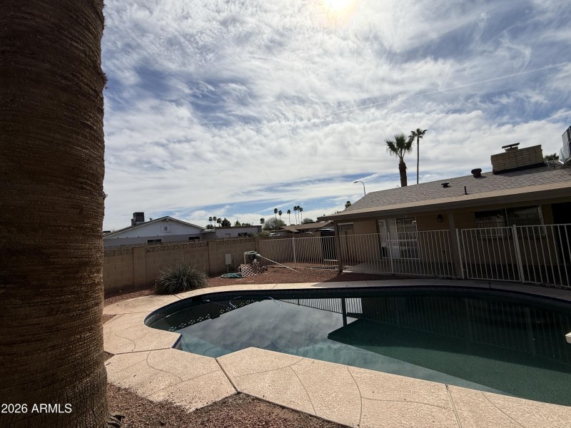 Private Backyard Pool View