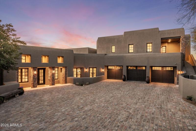 Partial front of home from motor court