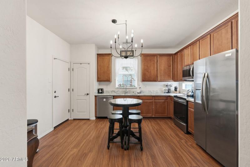 Roomy kitchen with pantry