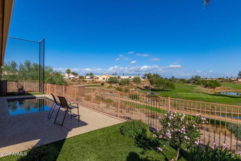 Pool and extended patio