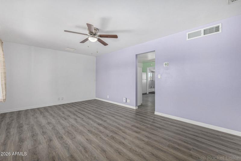 Ceiling fans throughout