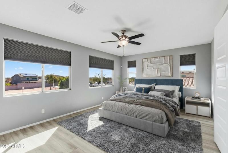 Oversized primary suite