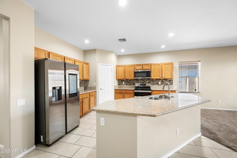 Large kitchen island
