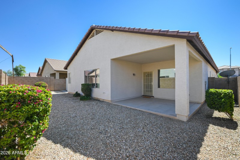 Easy maintenance backyard