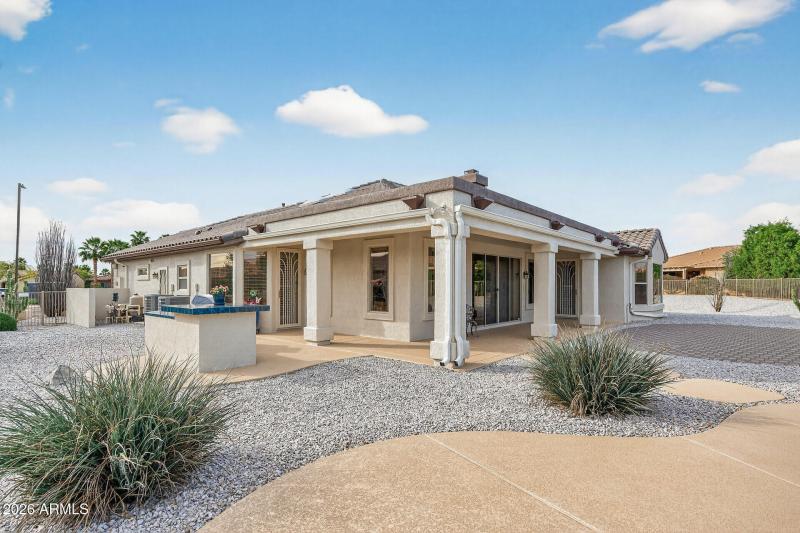 Multiple patio areas