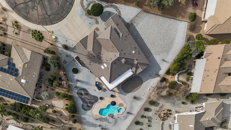 Aerial view from above