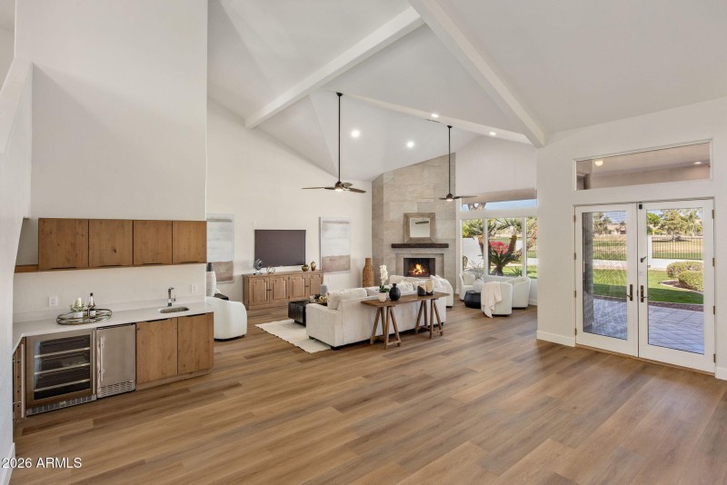 Bar & Family Room overlooking the course