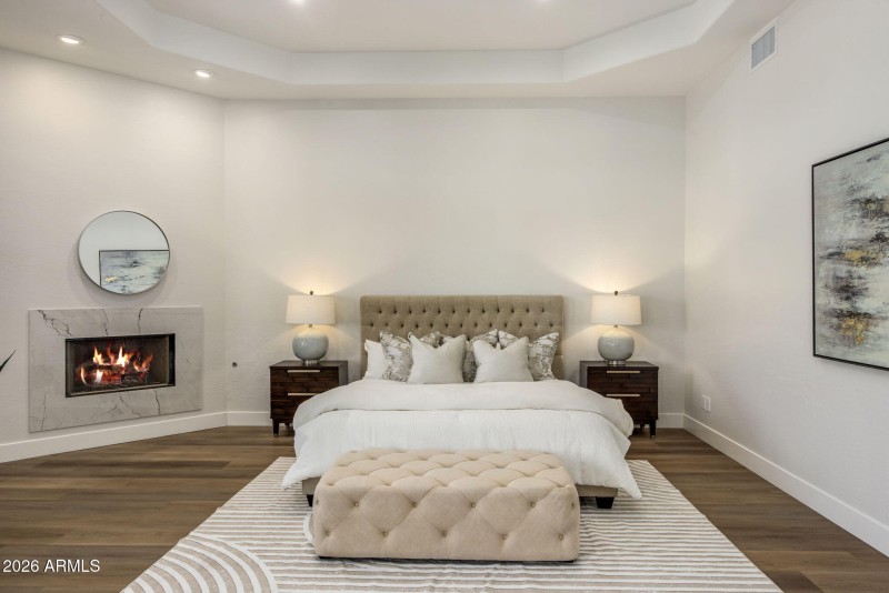 Stately Primary Suite with Gas Fireplace