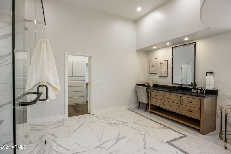 Primary Suite into Closet