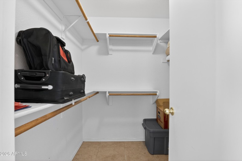 Primary walk in closet