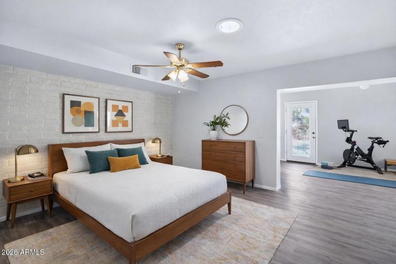 Primary Suite staged