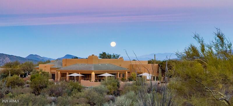 Moon over Community Ctr