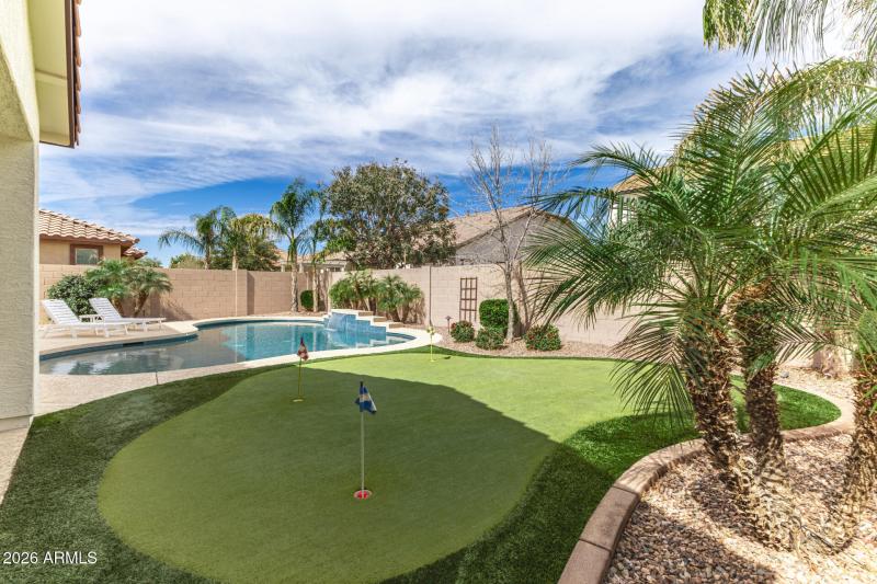 pool and putting green