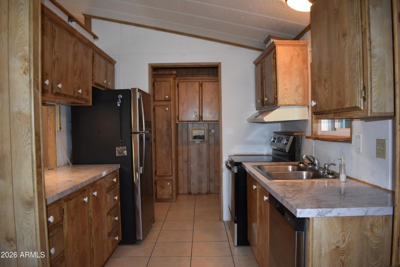 Kitchen looking from dining area